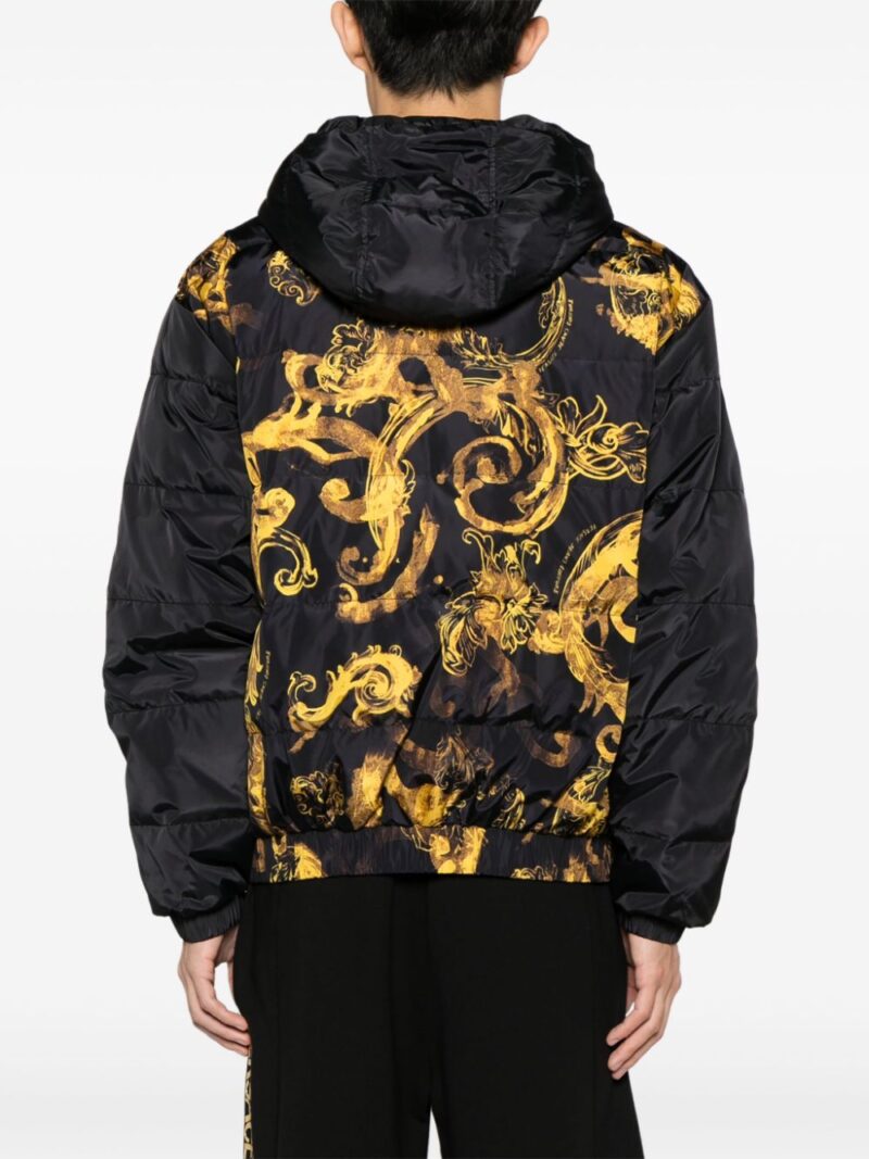 Versace Jeans Couture  Watercolour Couture printed puffer jacket