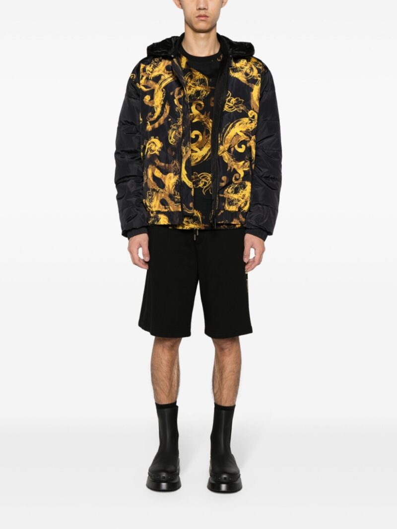 Versace Jeans Couture  Watercolour Couture printed puffer jacket