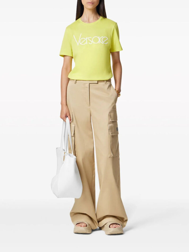 Versace  logo-print cotton T-shirt