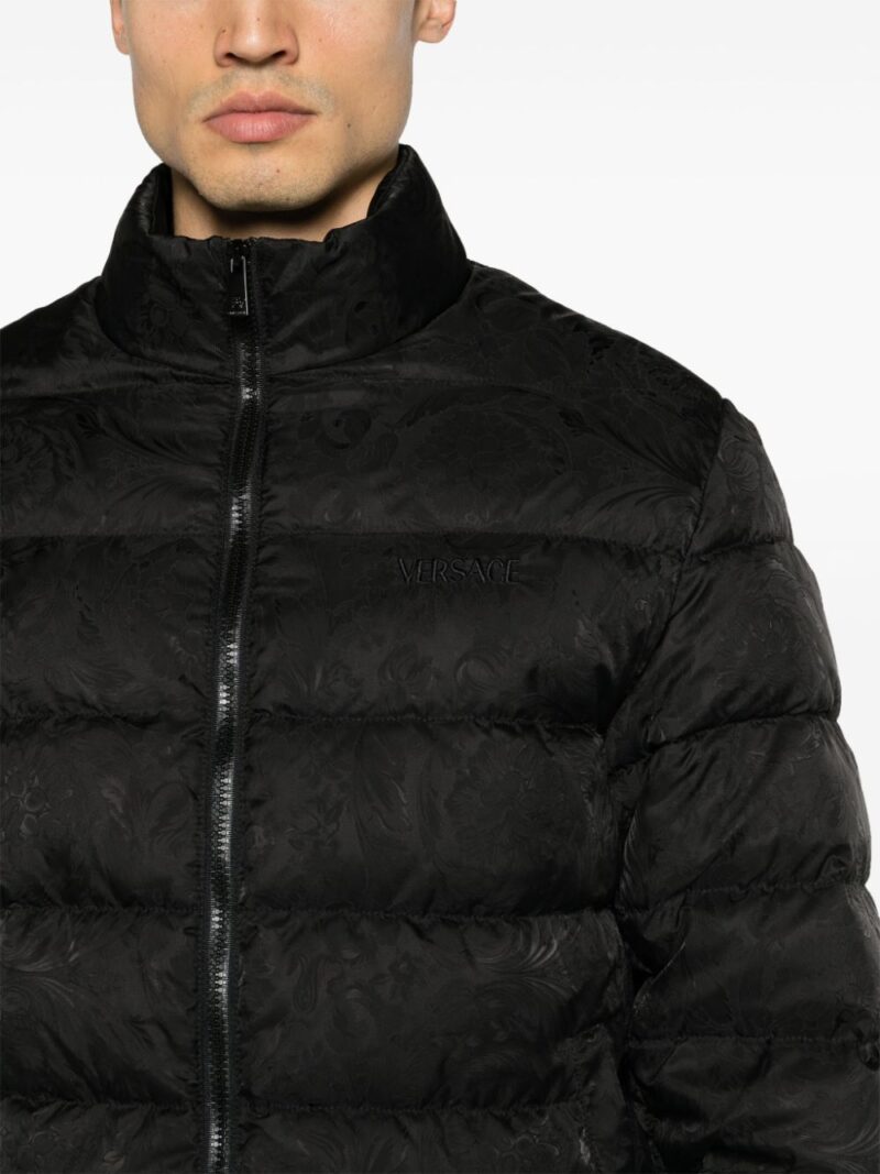 Versace Barocco-print padded jacket