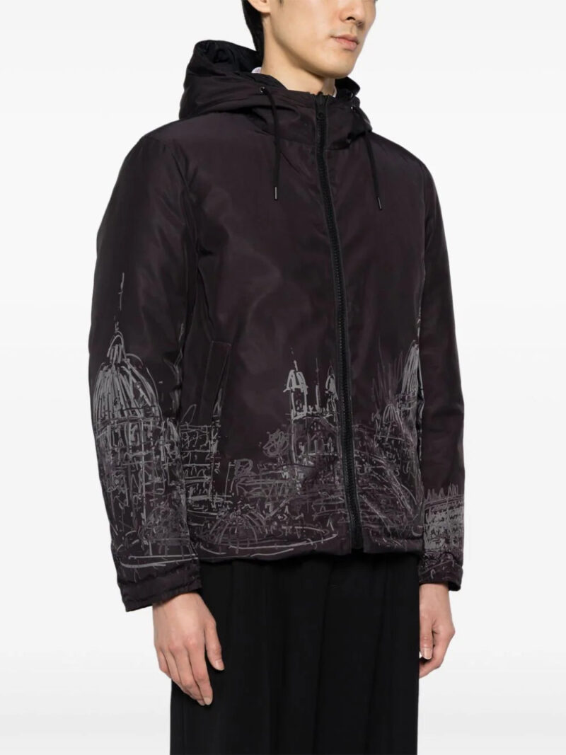 Valentino Garavani  sketch-print padded jacket