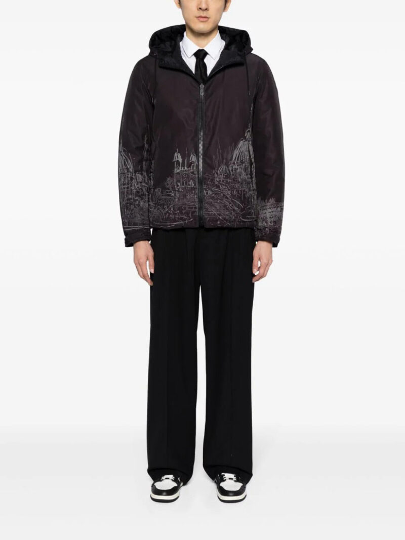 Valentino Garavani  sketch-print padded jacket