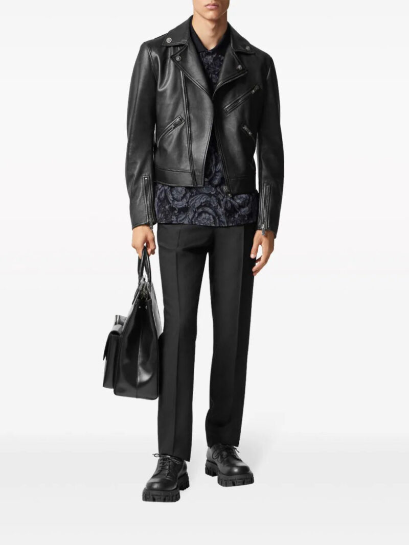Versace  leather biker jacket