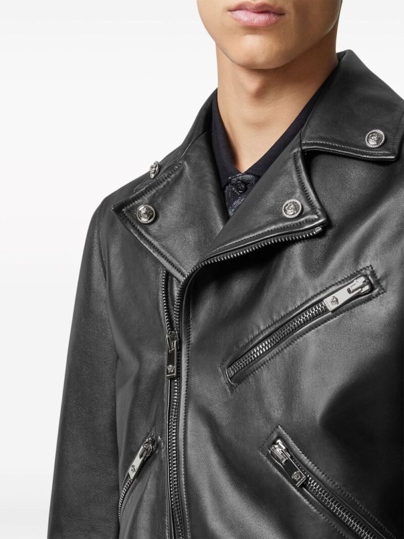 Versace  leather biker jacket