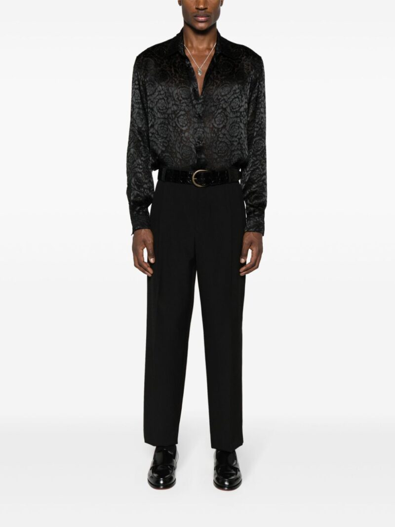 Versace Barocco devoré-effect shirt