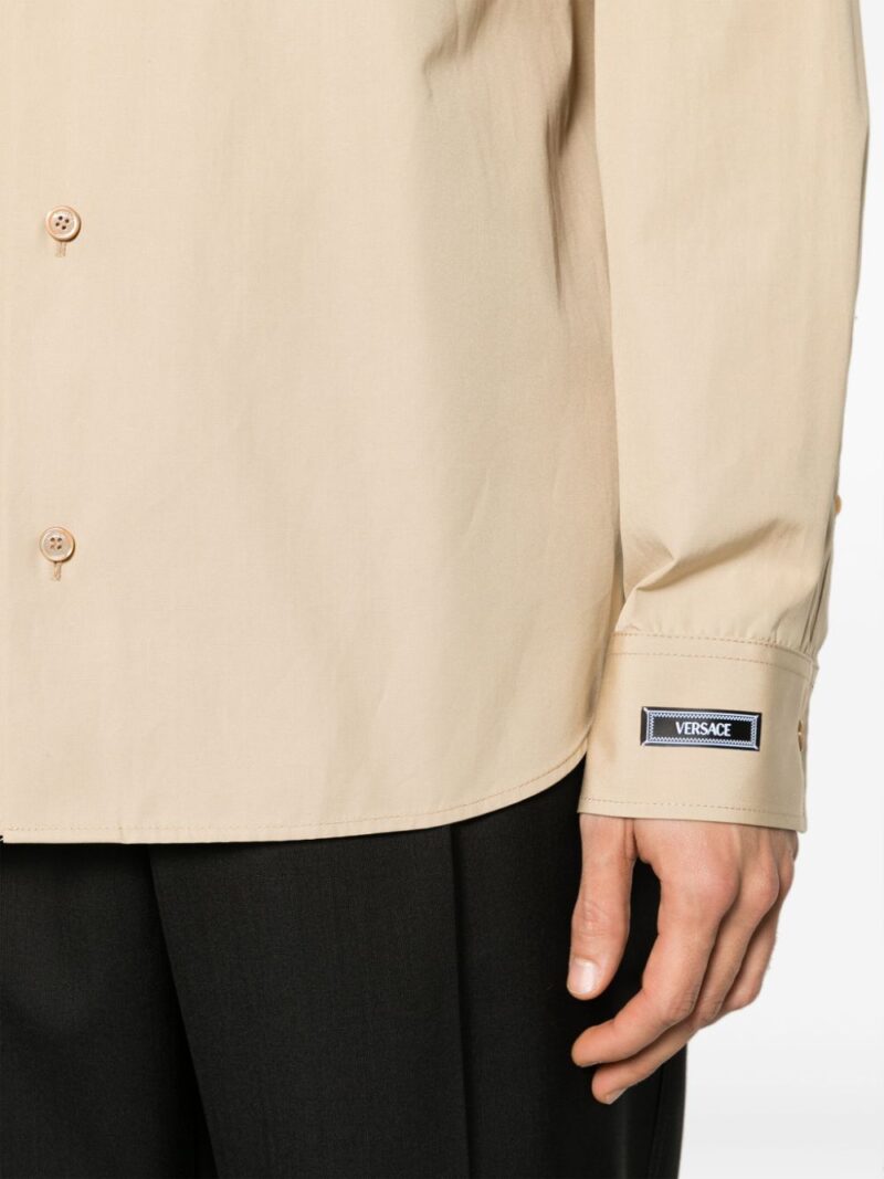 Versace poplin-texture cotton shirt