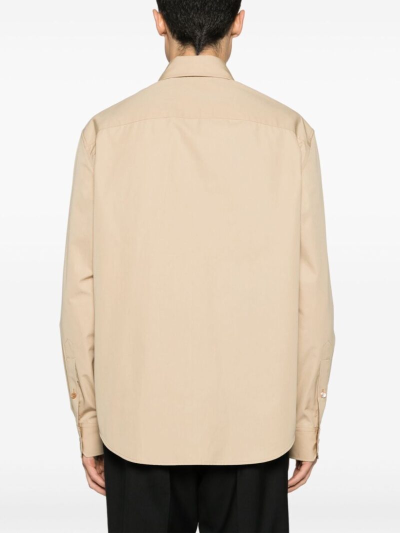 Versace poplin-texture cotton shirt