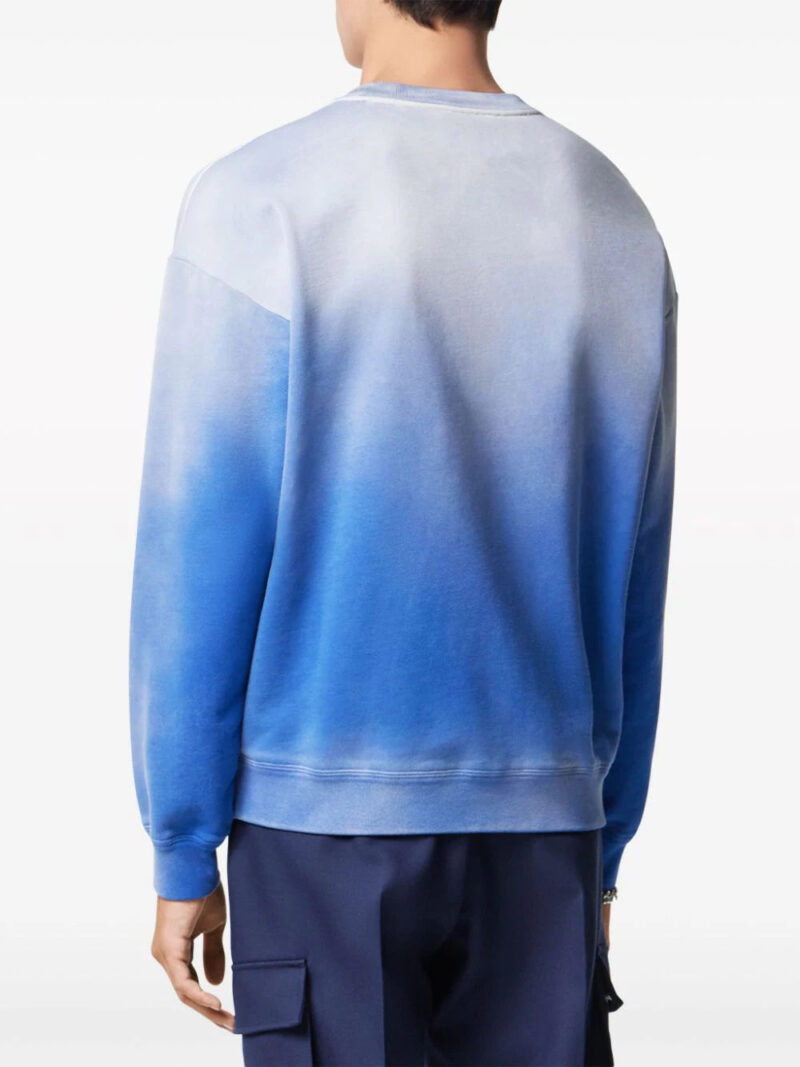 Versace  logo-print gradient cotton sweatshirt