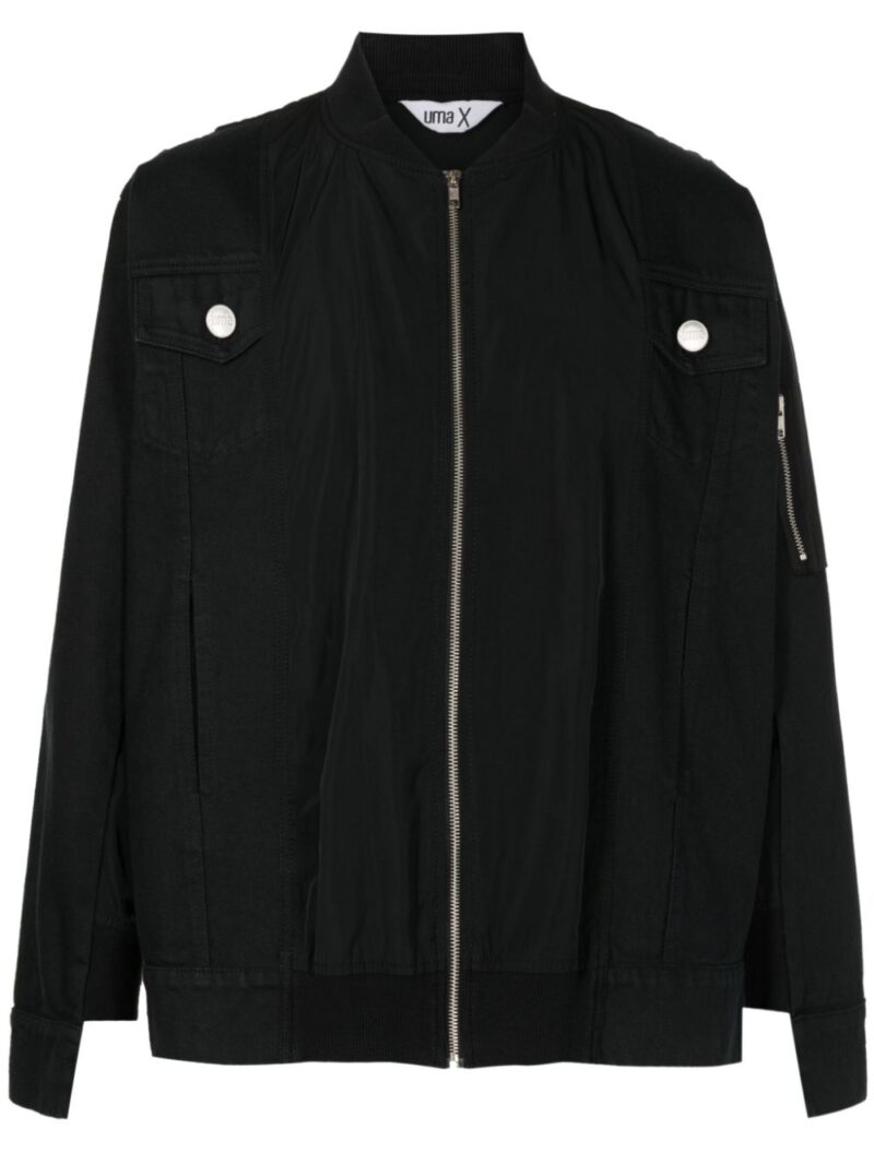 Uma | Raquel Davidowicz  flap-pockets cotton bomber jacket