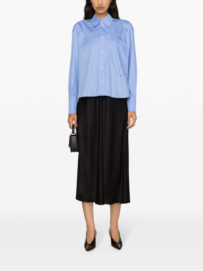 Victoria Beckham  logo-embroidered cotton shirt