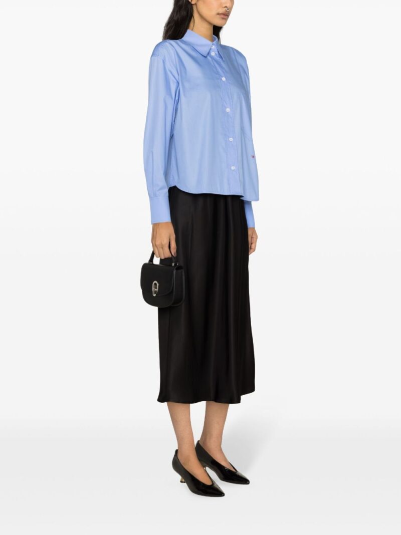 Victoria Beckham  logo-embroidered cotton shirt