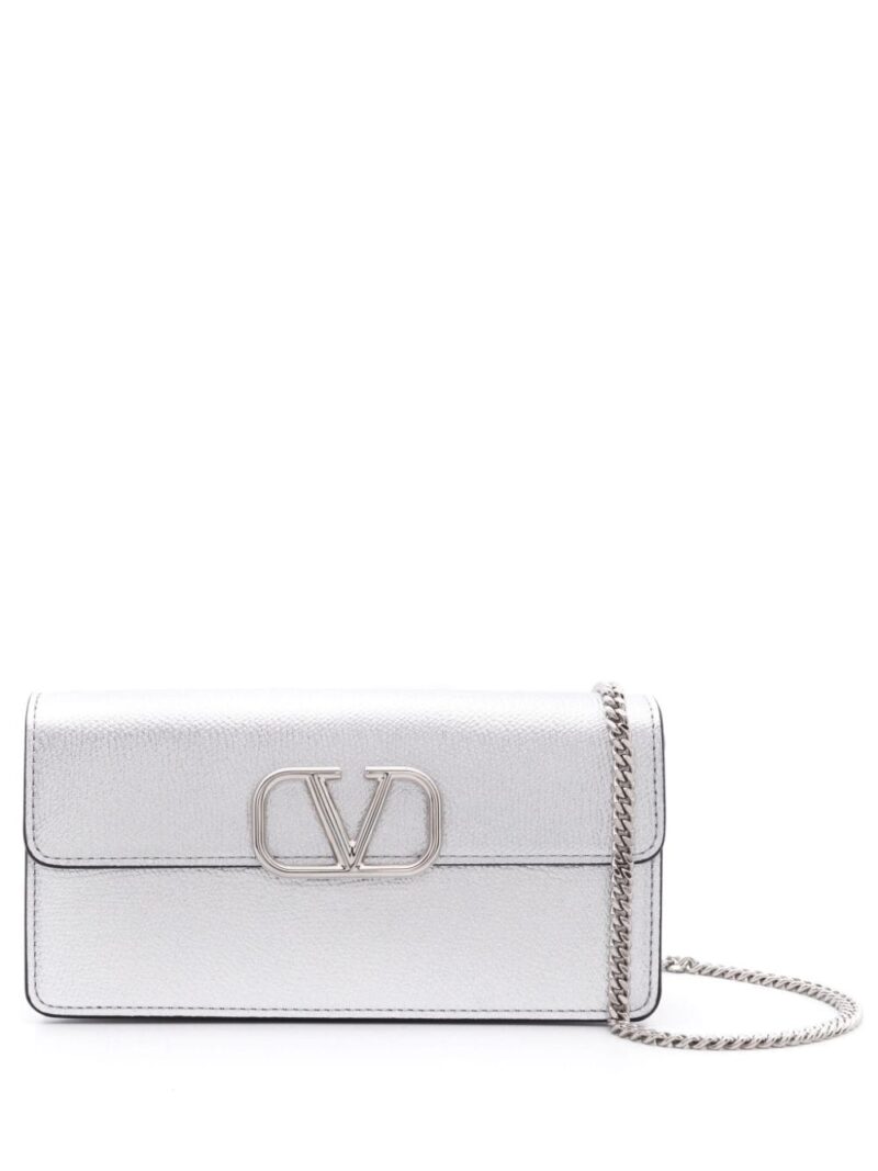 Valentino Garavani  VLogo Signature metallic wallet-on-chain