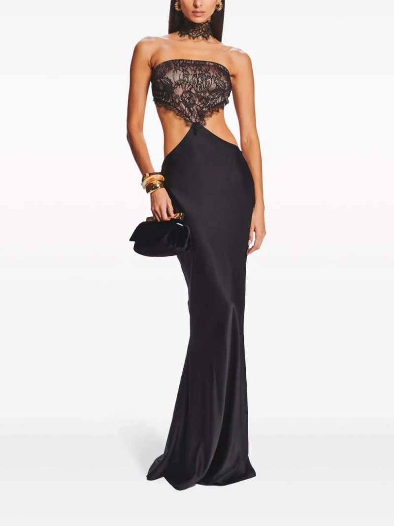 Retrofete Lucie lace cut-out gown