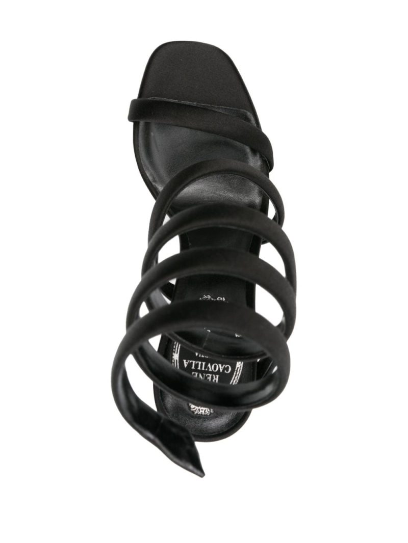 René Caovilla Cleo 105mm leather sandals