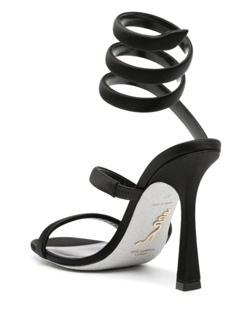 René Caovilla Cleo 105mm leather sandals