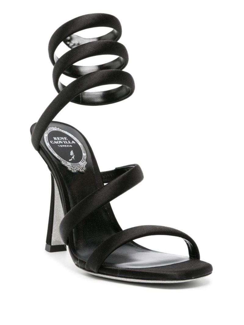 René Caovilla Cleo 105mm leather sandals