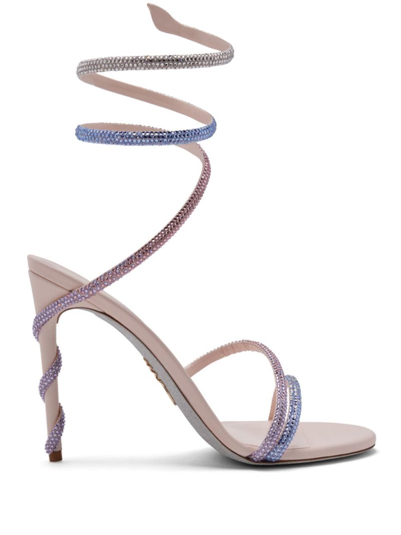 René Caovilla  Margot 105mm leather sandals