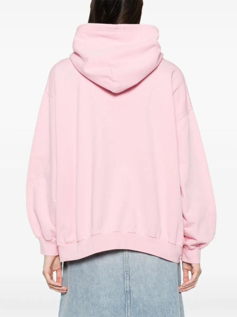 Versace  logo-embroidered cotton hoodie