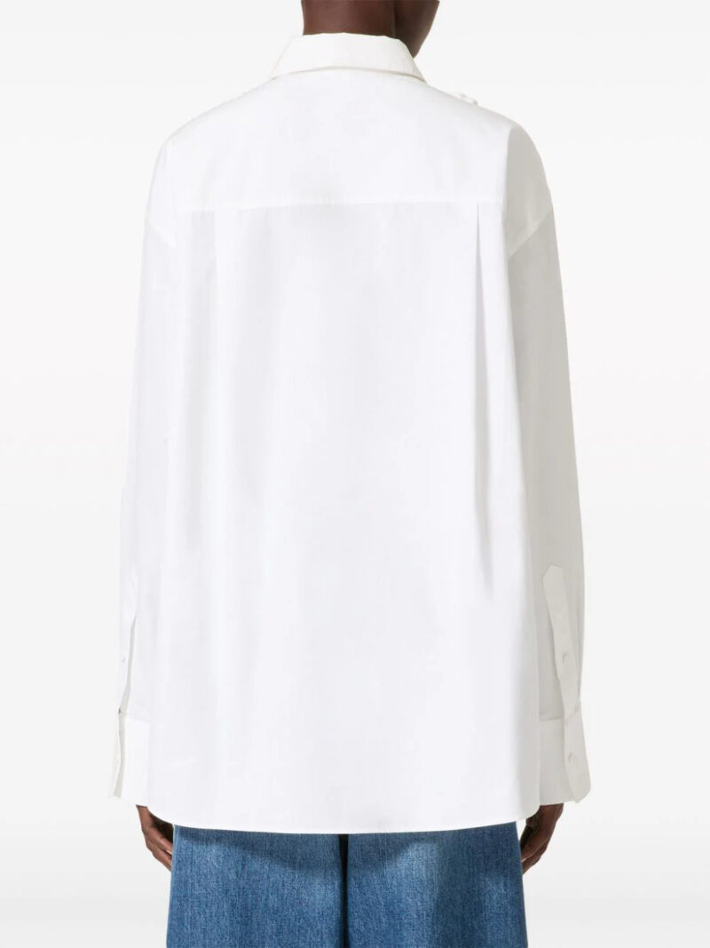 Valentino Garavani  floral cut-out cotton shirt