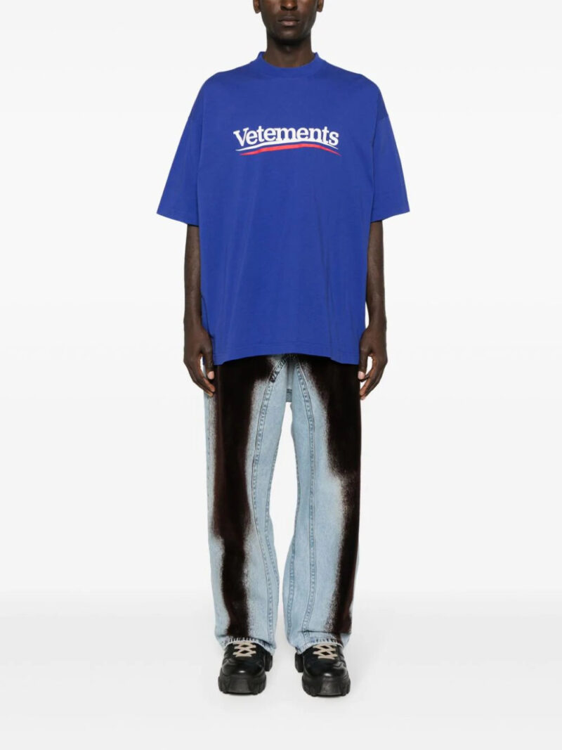 VETEMENTS  logo-print cotton T-shirt