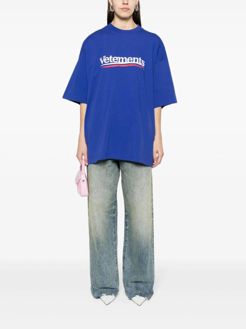 VETEMENTS  logo-print cotton T-shirt