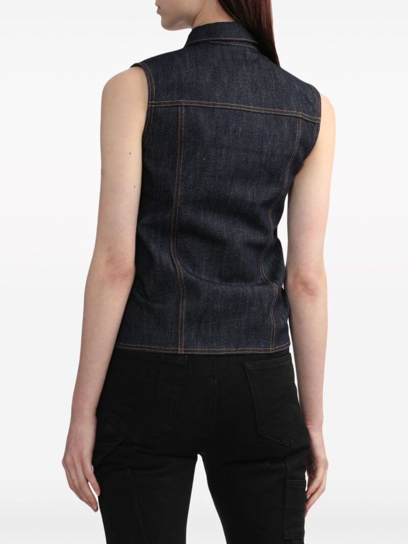 We11done sleeveless denim vest