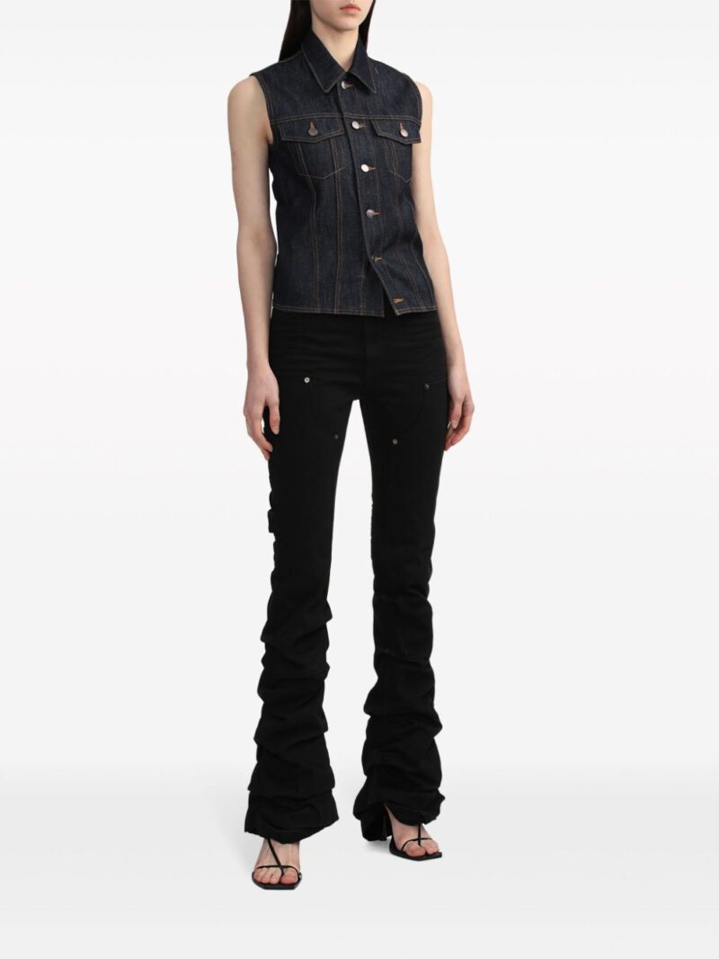 We11done sleeveless denim vest