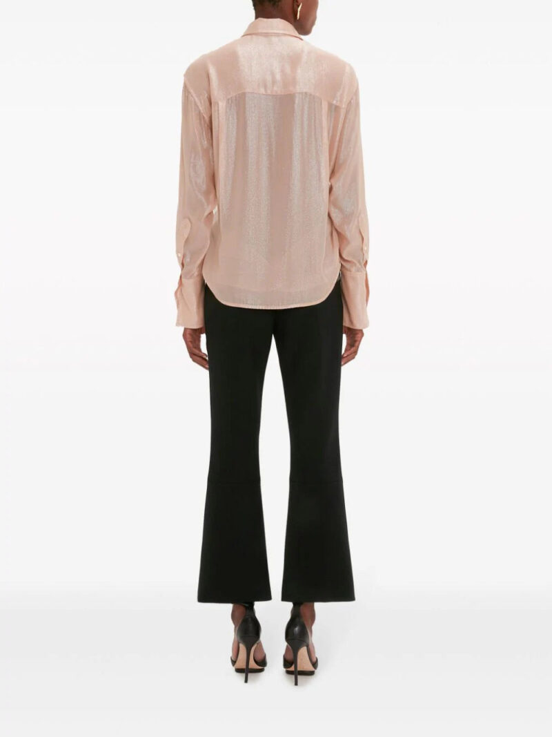 Victoria Beckham  wrap-front lurex blouse