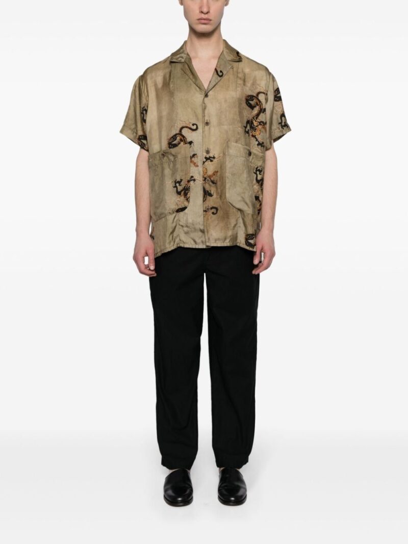 Uma Wang  Terry dragon-print shirt