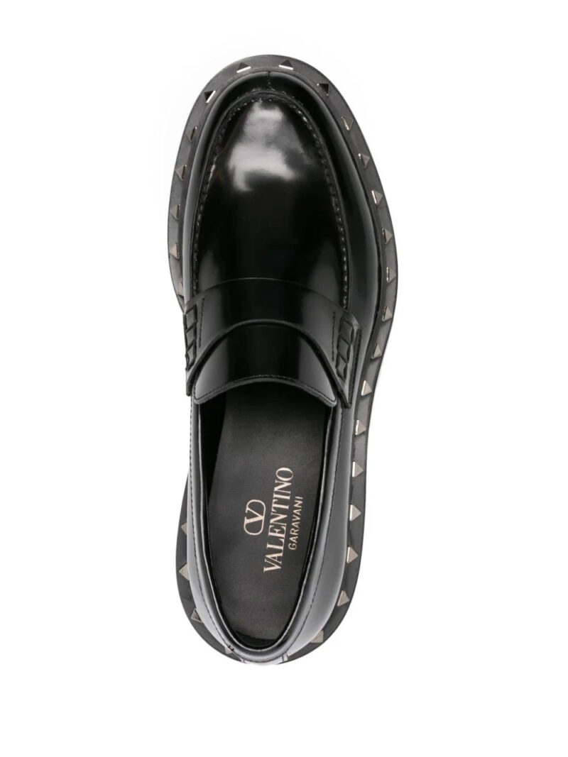 Valentino Garavani  Rockstud M-way leather loafers
