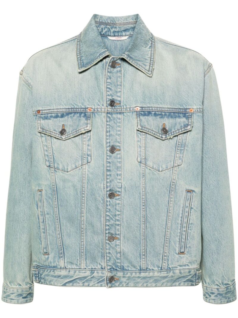 Valentino Garavani logo-embossed denim jacket