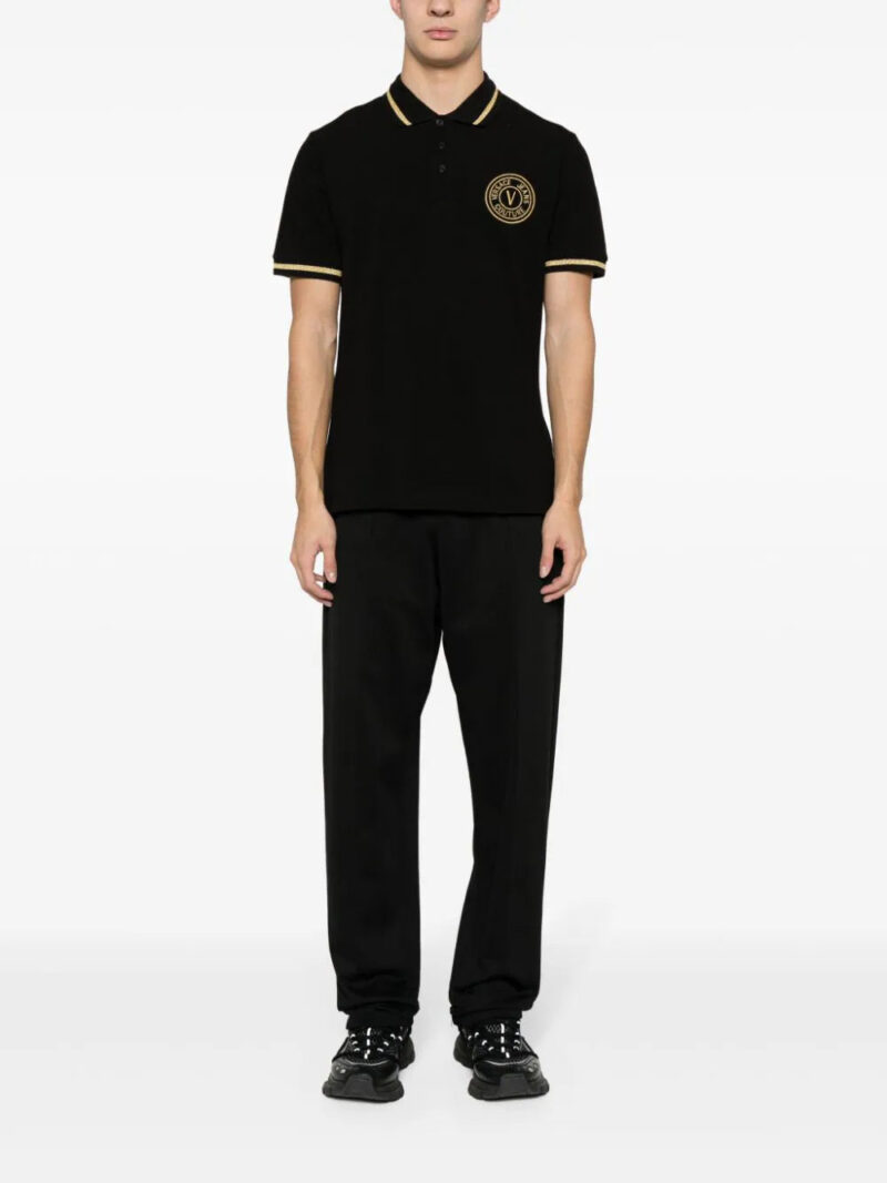 Versace Jeans Couture logo-embroidered polo shirt