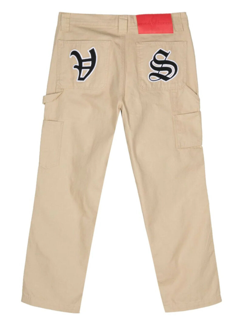 Vision Of Super logo-embroidery high-waisted jeans