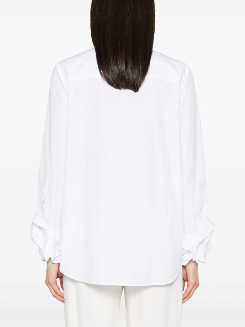 Valentino Garavani  flower-embellished cotton shirt