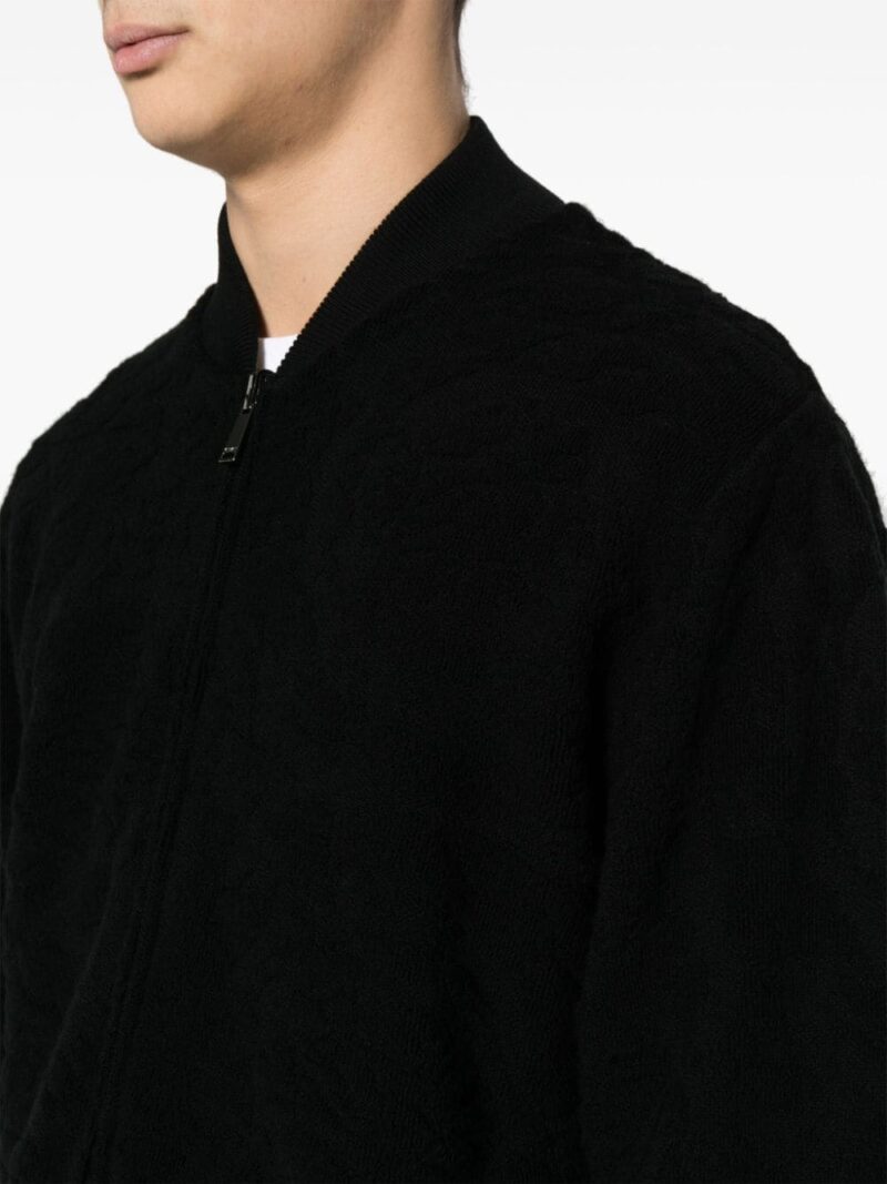 Versace baroque-pattern reversible bomber jacket
