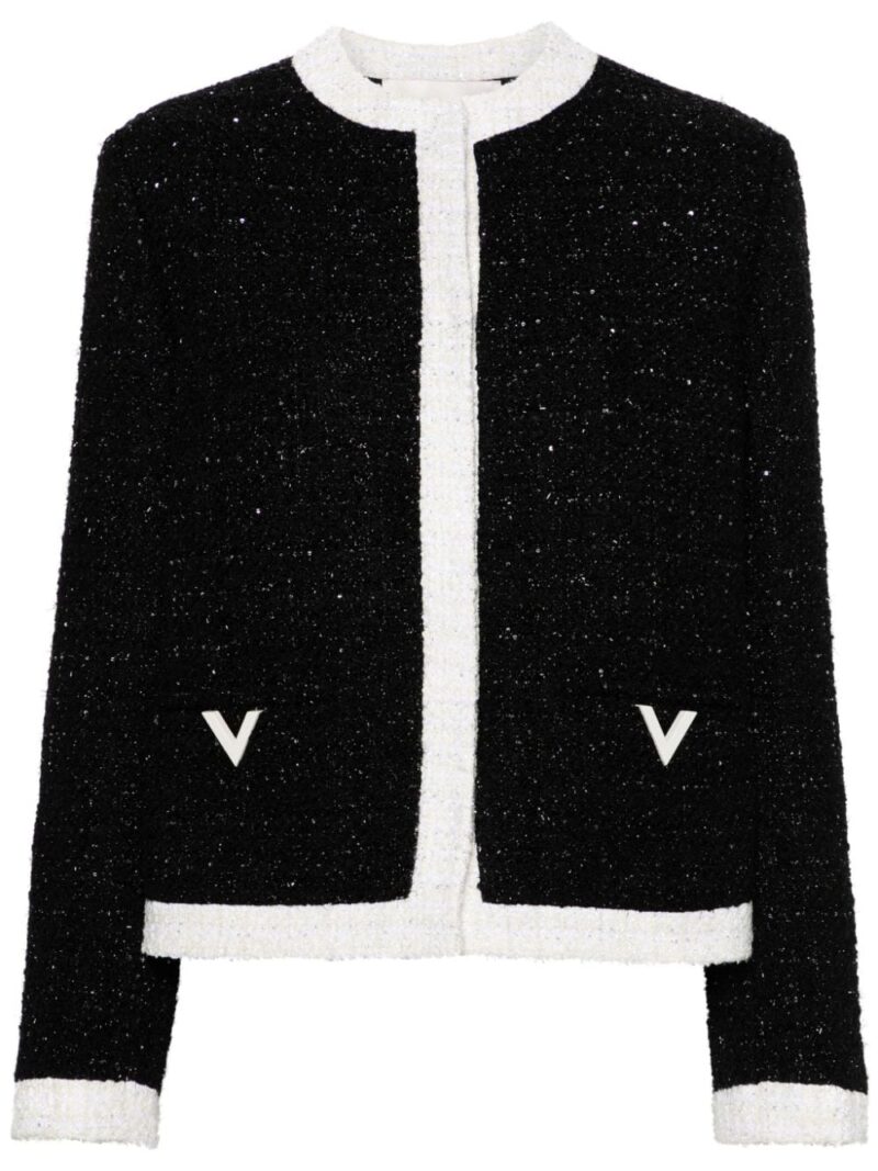 Valentino Garavani  sequinned glaze tweed jacket