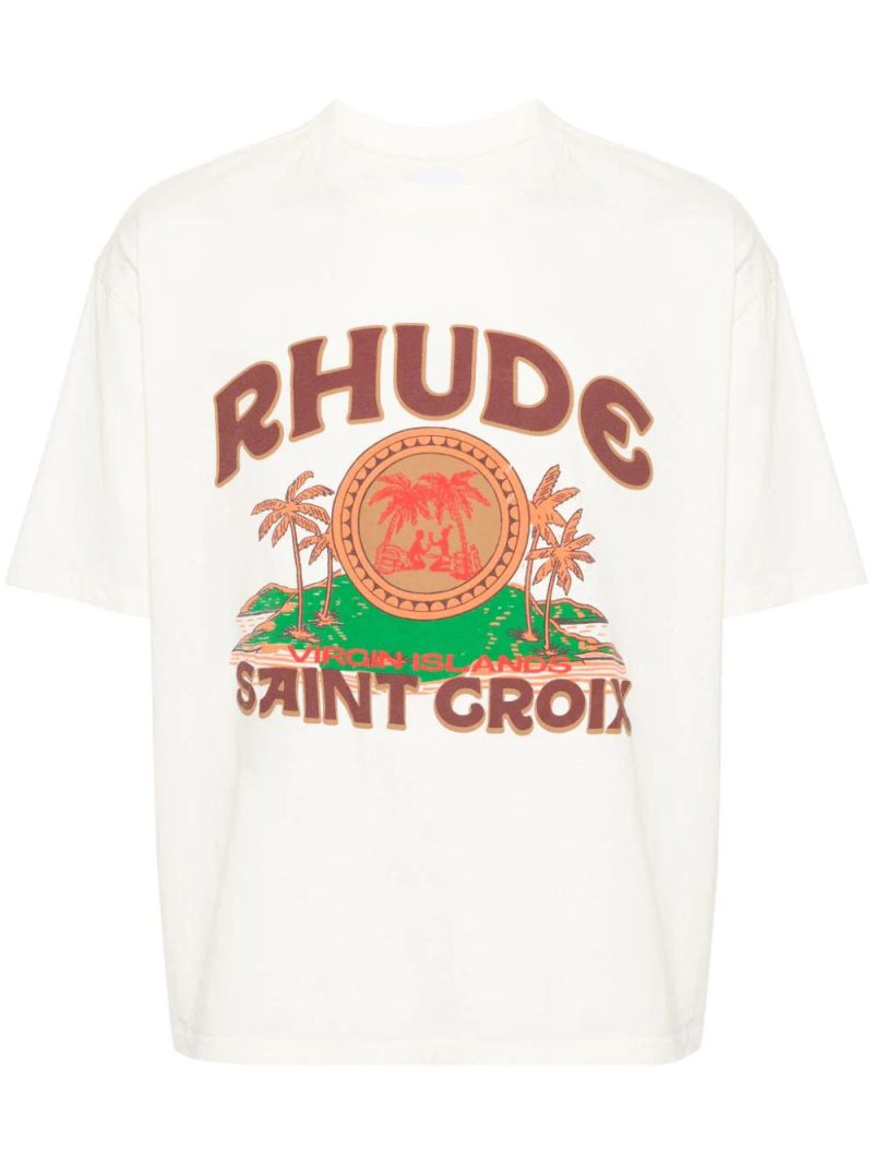 RHUDE  Saint Croix cotton T-shirt
