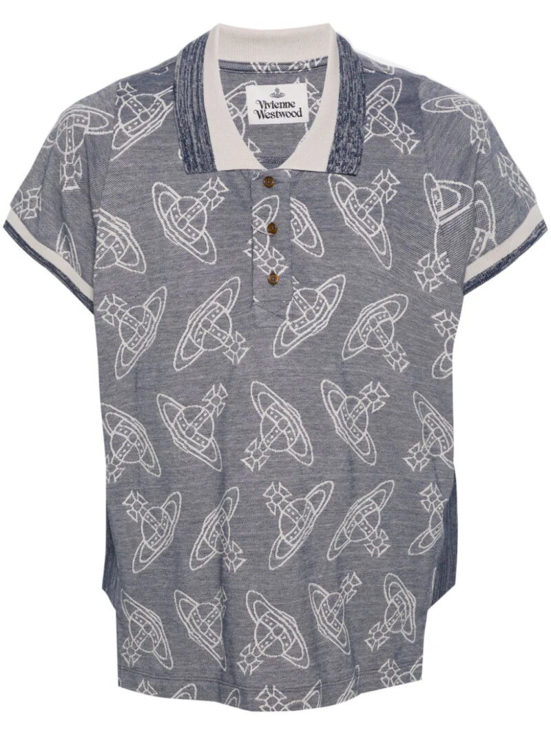 Vivienne Westwood  Orb-jacquard cotton polo shirt