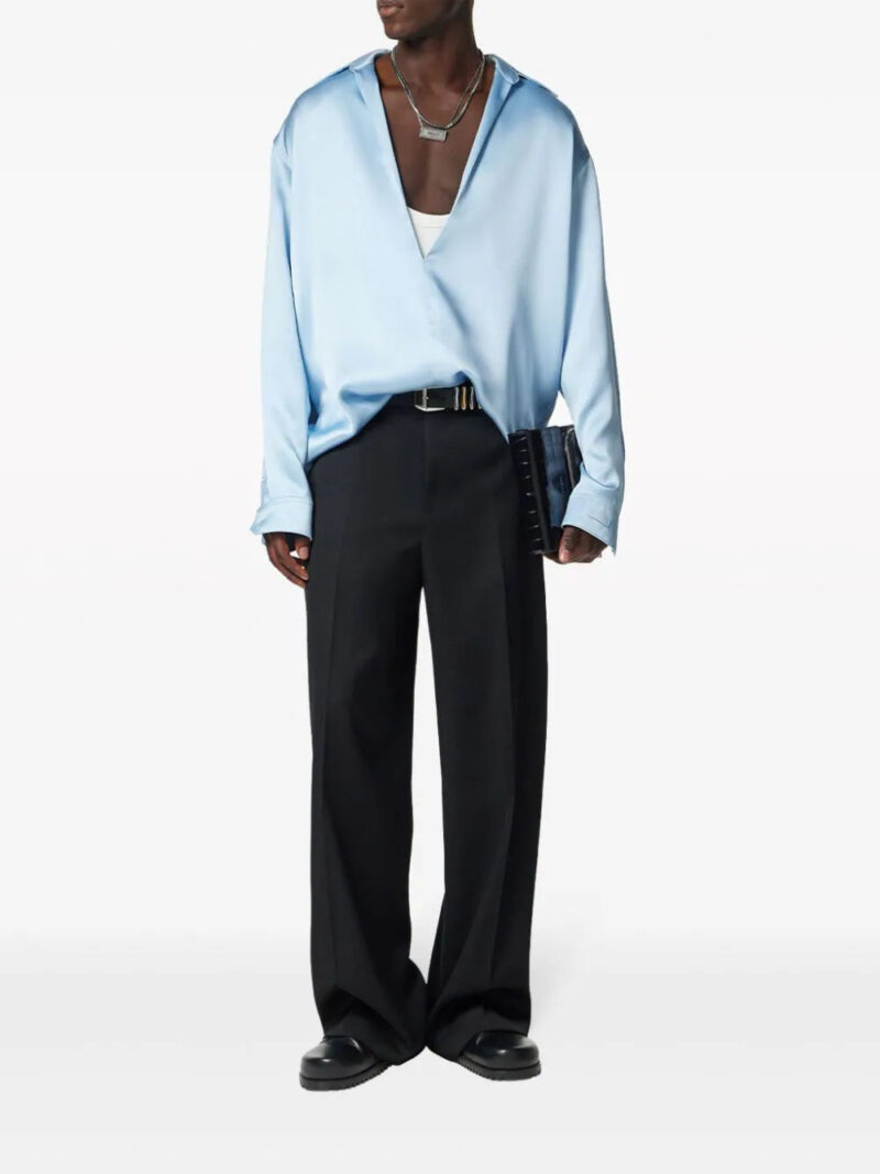 Versace  silk-blend shirt