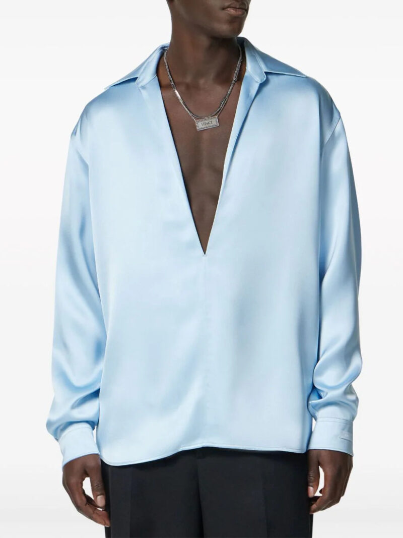 Versace  silk-blend shirt
