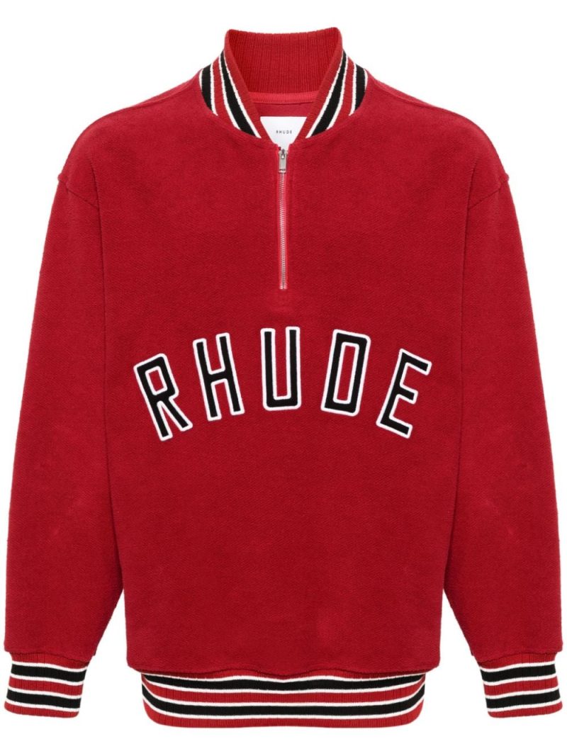 RHUDE  Varsity half-zip sweatshirt