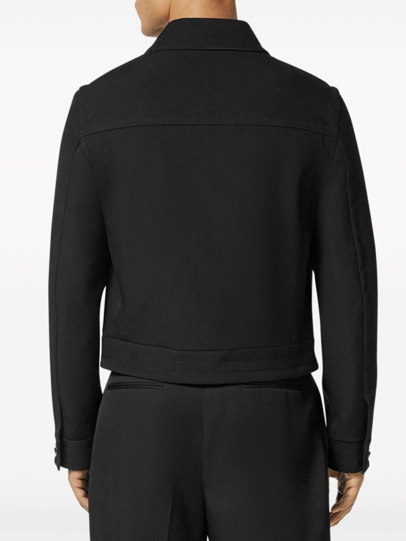 Versace wool-blend twill blouson jacket