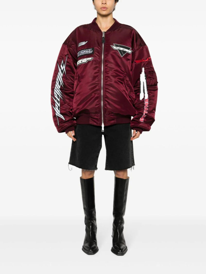 VETEMENTS logo-appliqué bomber jacket