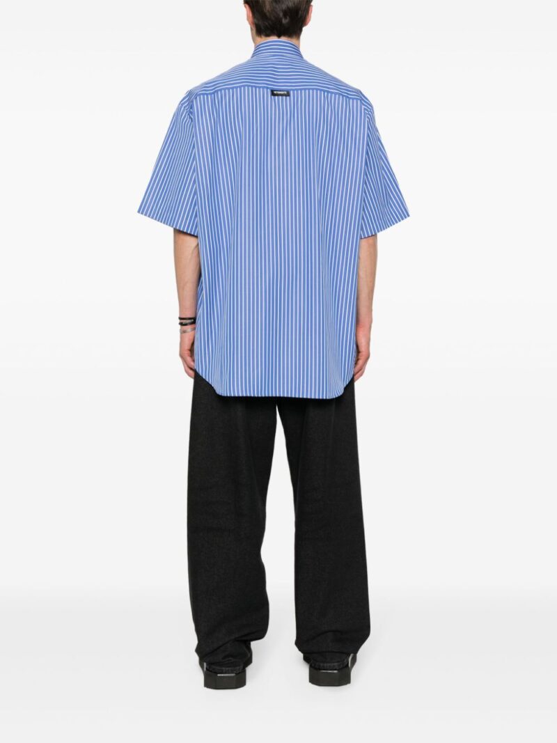 VETEMENTS striped poplin shirt