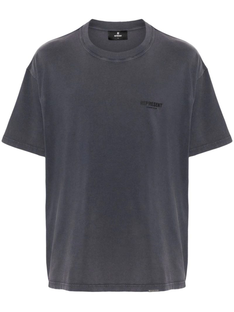 Represent  logo-print cotton T-shirt