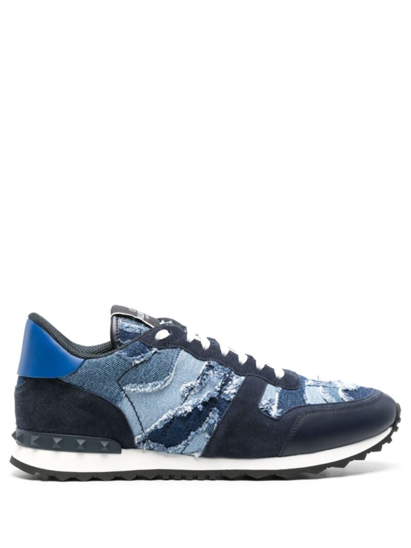 Valentino Garavani Rockrunner Camouflage denim sneakers