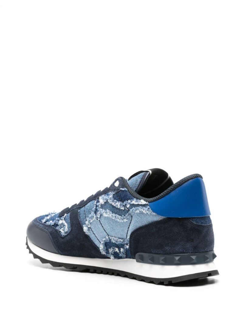 Valentino Garavani Rockrunner Camouflage denim sneakers