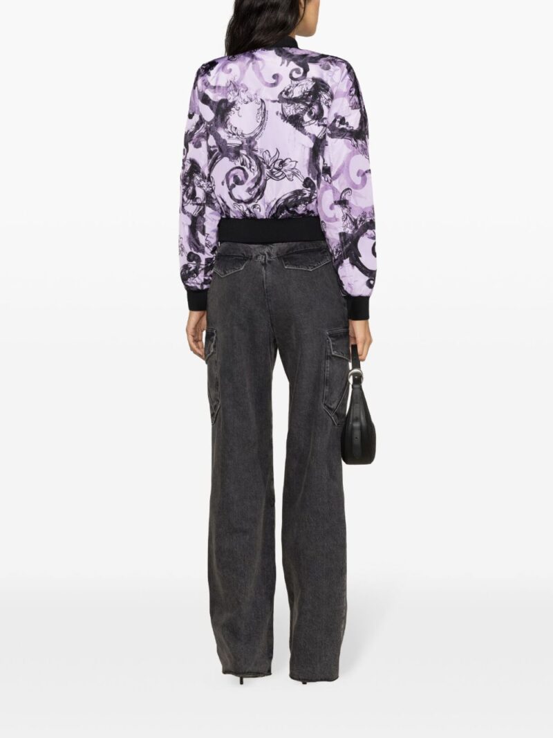 Versace Jeans Couture  Watercolor Couture reversible bomber jacket