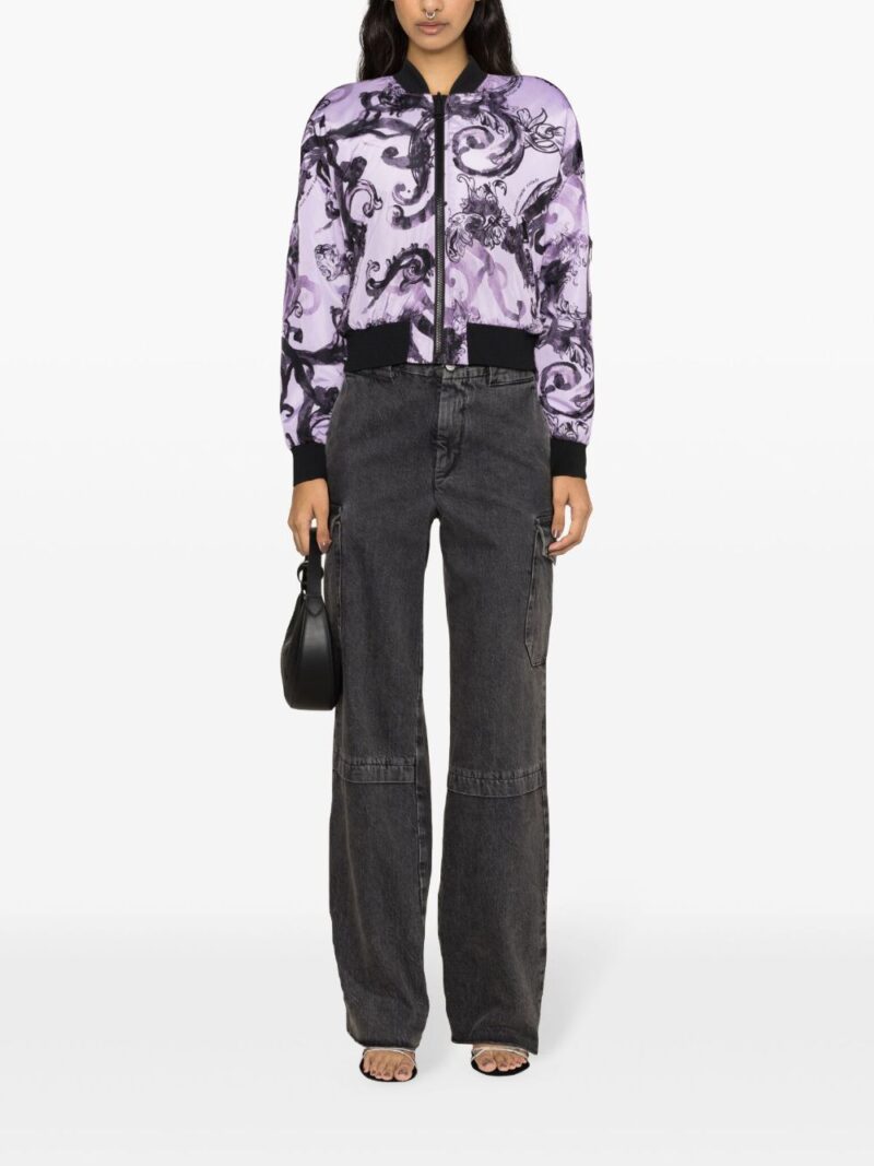 Versace Jeans Couture  Watercolor Couture reversible bomber jacket