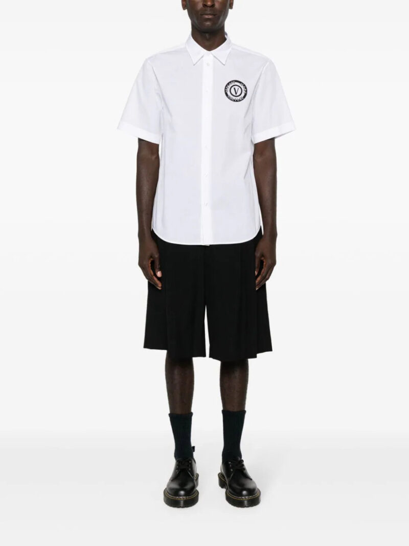 Versace Jeans Couture  V-Emblem poplin shirt